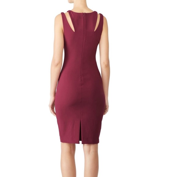 Likely Cruz Sheath dress in burgundy size 0 - Picture 3 of 4